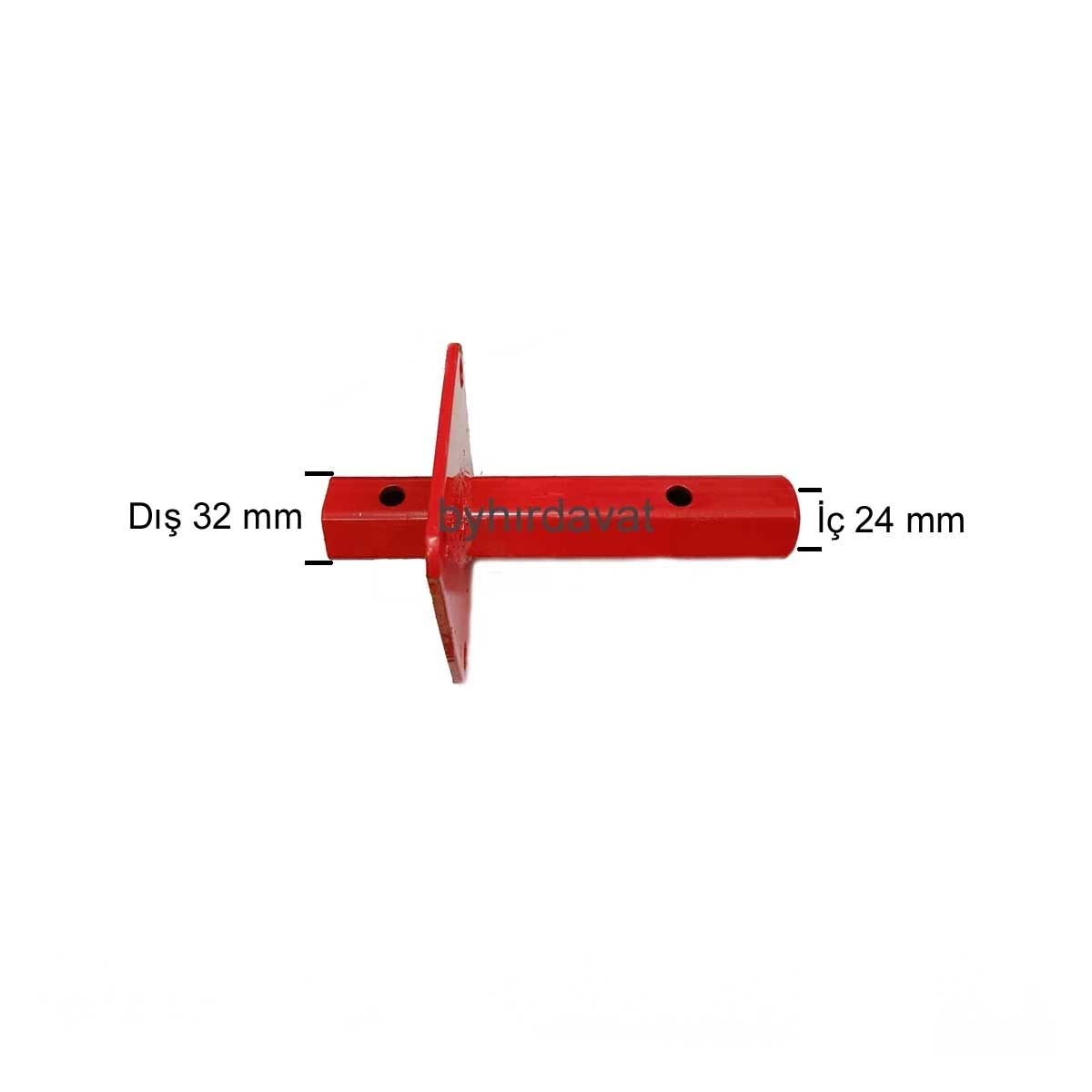 24 mm 12.5 cm SABİT AKS ÇAPA MAKİNASI SABİT PORYA AKİS POYRA 1 ad 32 mm den 24 mm Düşürücü Dönüştürücü
