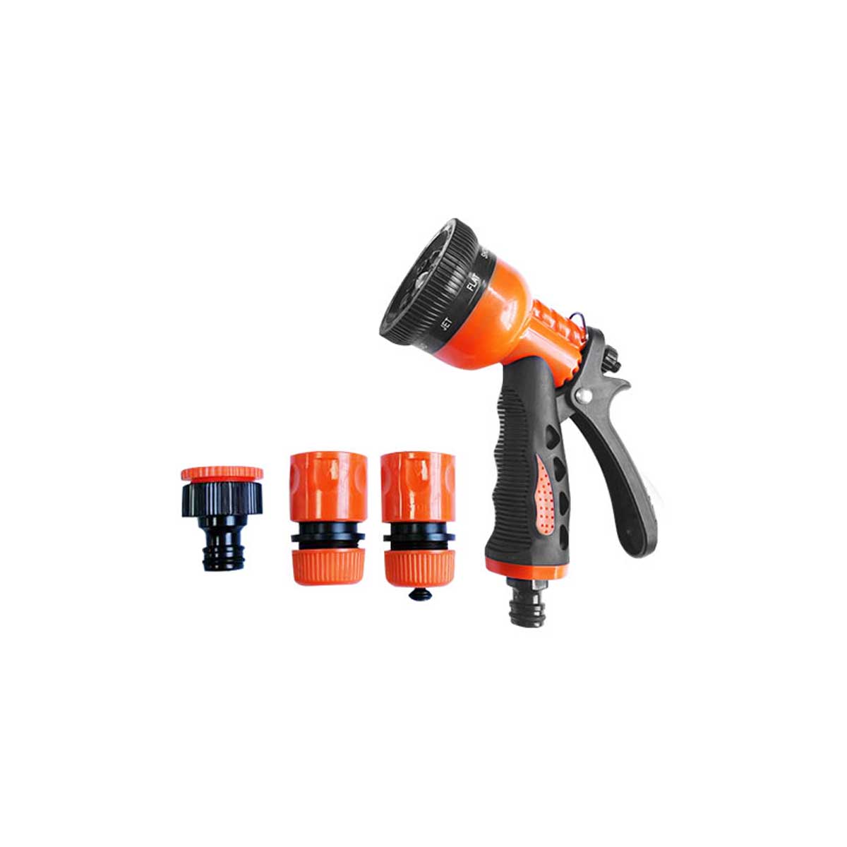 HERLY HL1202 SPREY TABANCA AYARLI SU TABANCASI 8 FONKSİYONLU 4 lü SET SULAMA TABANCASI FİSKİYE TABANCA