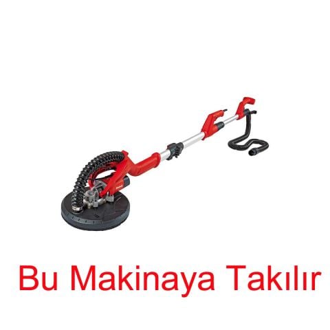 225 mm Geçmeli R7235 TAVAN DUVAR ALÇI ZIMPARA MAKİNASI ALT PEDİ TABAN 8 Delik EİNHELL TC-DW 225-CAT 3011-RBT DS-1220-BOERTE R7232A