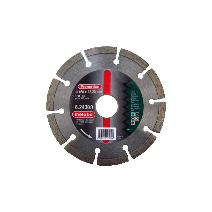 METABO 150 mm SEGMANLI ELMAS BETON KESME DİSKİ KANAL AÇMA 150*22.23 mm