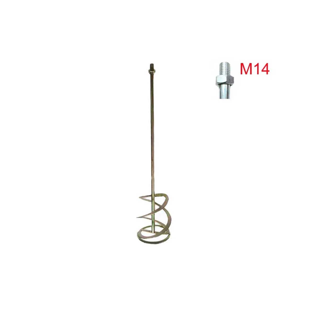 M14*120 MİKSER UCU ALÇI BOYA KARIŞTIRICI M14 CİVATALI 58 cm