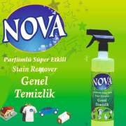 NOVA 750 ml GENEL TEMİZLİK SPREYİ PARFÜMLÜ leke-kir-yağ-pas-fayans-derz-mufak-banyo-halı-koltuk-deri-cam-metal-oto-araba-plastik-yüzeyler Süper Etkili