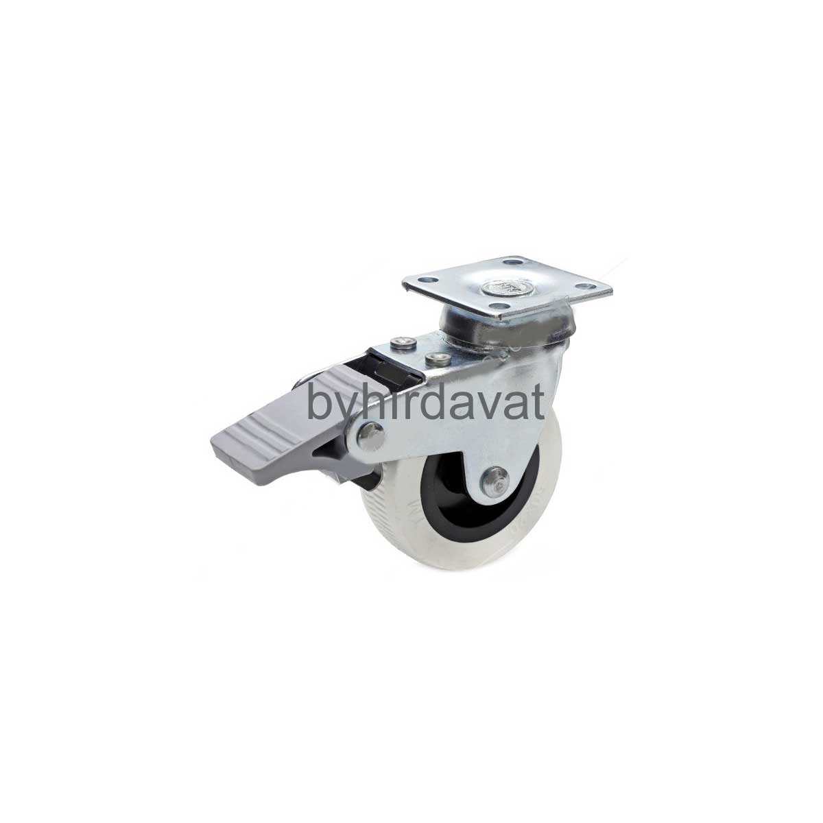 HTS 50*20 GRİ Tablalı TEKER Frenli 50X20 MOBİLYA TEKERİ