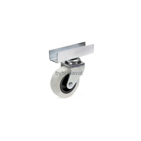 HTS 50*20 GRİ U Tablalı TEKER 50X20 MOBİLYA TEKERİ 18 mm
