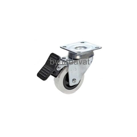 HTS 50*20 GRİ Tablalı TEKER Çift Bilyalı Frenli 50X20 MOBİLYA TEKERİ
