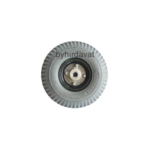 260*85 PU DOLGU JANTLI TEKER Gri ENGELLİ ve AKÜLÜ İÇ LASTİKSİZ PATLAMAZ 2.80/2.50-4-4.10/3.50-4 3.00-4-4.10-4