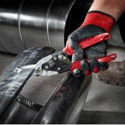 Milwaukee 260 mm Sağ R KAPORTACI Makası TENEKECİ ALÇI KÖŞE SAC MAKASI 48-22-4533 Profesyonel