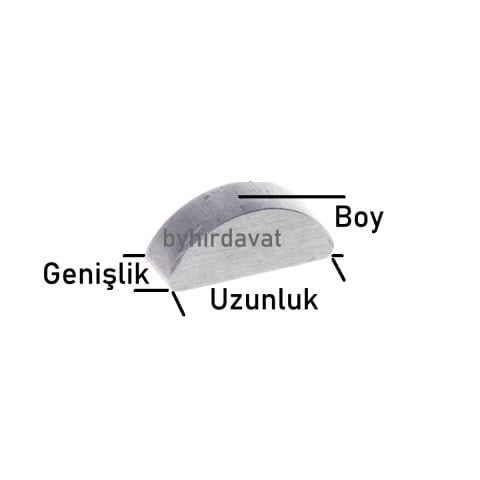 4.5*6.5*15 mm D Tipi KAMA YARIMAY BIÇAK GÖBEK KAMASI 506SB-HB-536SB-3IN1-A WEIBANG