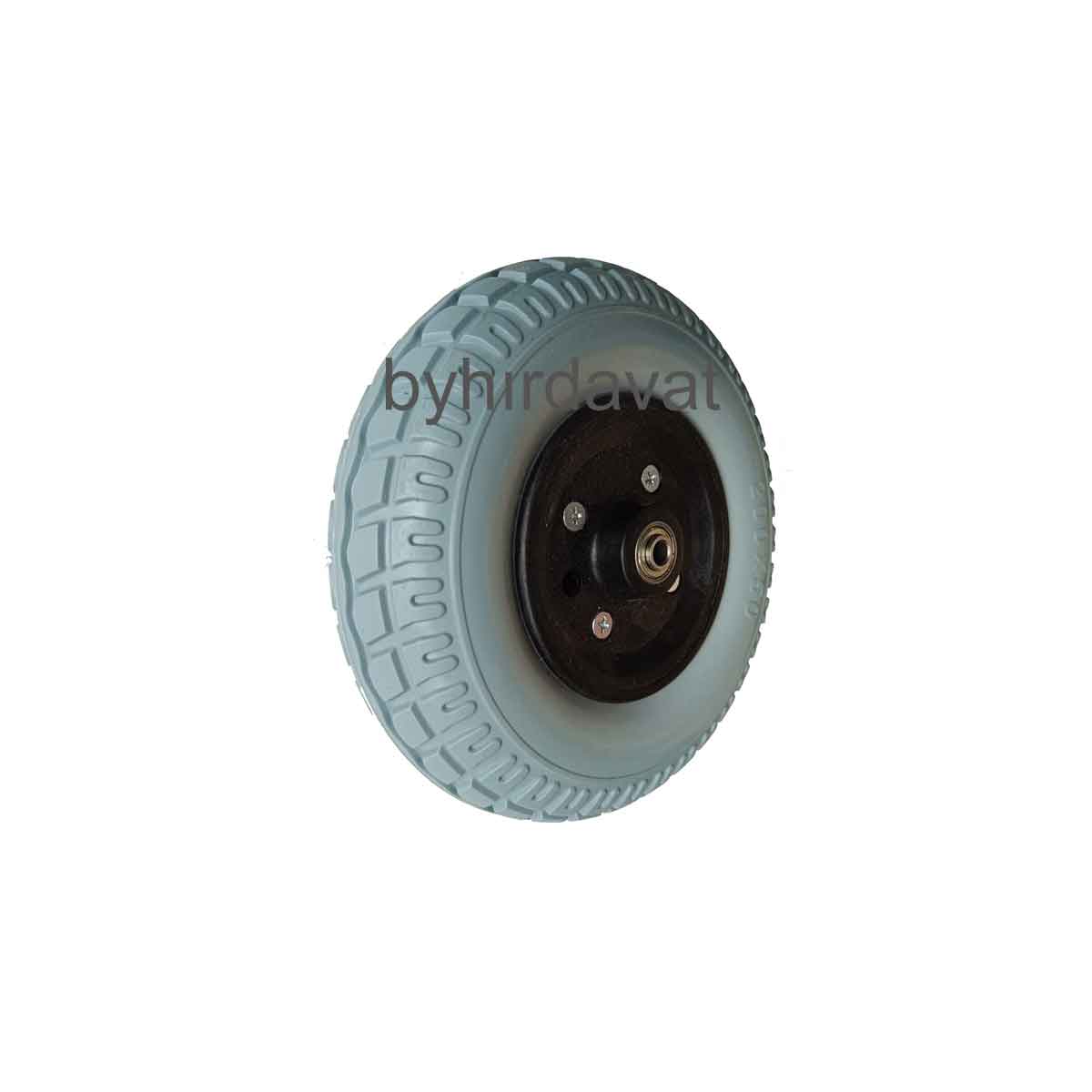 200-50 PU DOLGU TEKER Dişli Desen Yumuşak 8-2 inç Akülü Engelli Tekerlekli Sandalye Ön Tekeri 200*50