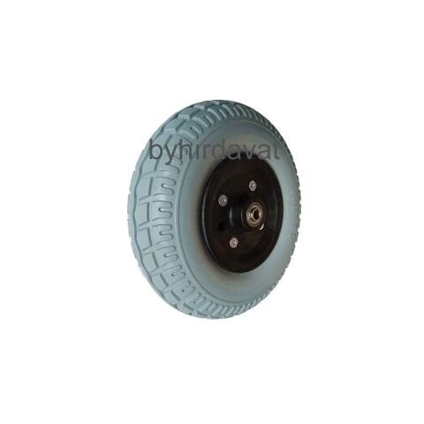 200-50 PU DOLGU TEKER Dişli Desen Yumuşak 8-2 inç Akülü Engelli Tekerlekli Sandalye Ön Tekeri 200*50