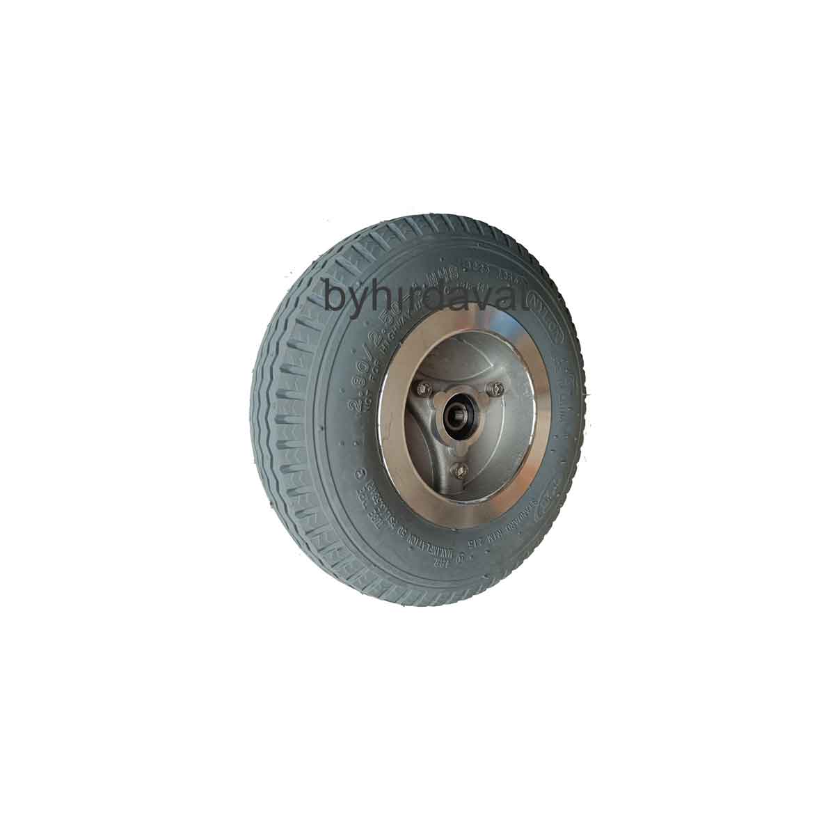 280/250-4 PU DOLGU JANTLI TEKER Gri ENGELLİ ve AKÜLÜ İÇ LASTİKSİZ PATLAMAZ 2.80/2.50-4