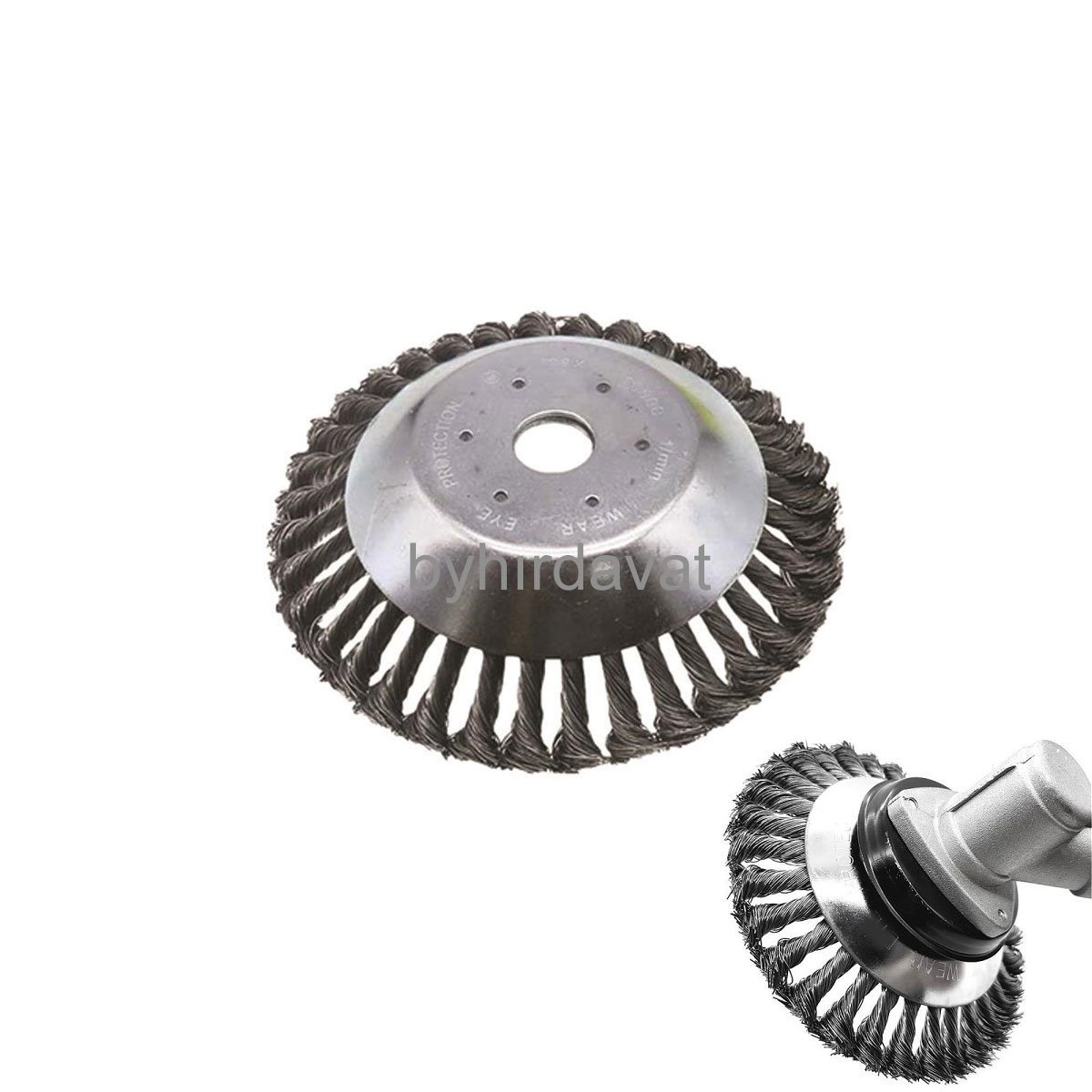 25 mm DİŞİ TIRPAN ÇELİK TELLİ KAFA GT-H-21 MOTORLU TIRPAN OT BİÇME TEMİZLEME KAFASI MİSİNA KAFASI YERİNE TAKILIR KALDIRIM-KENAR-KIYI TEMİZLEME TELLİ FIRÇA BAŞLIK