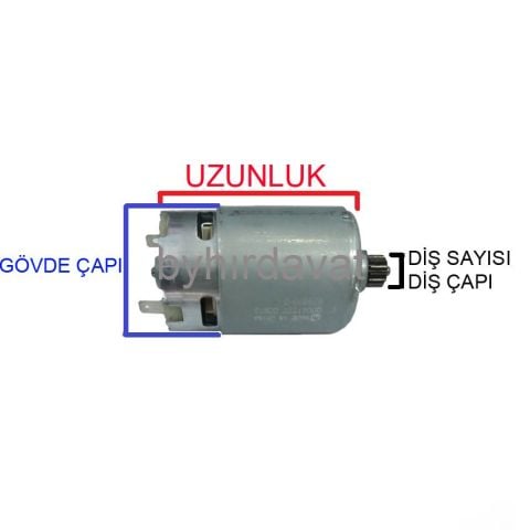 21 Volt Motor 44 mm HKT408 AKÜLÜ ZİNCİRLİ AĞAÇ KESME TESTERESİ MOTORU Kömürlü HKT-408