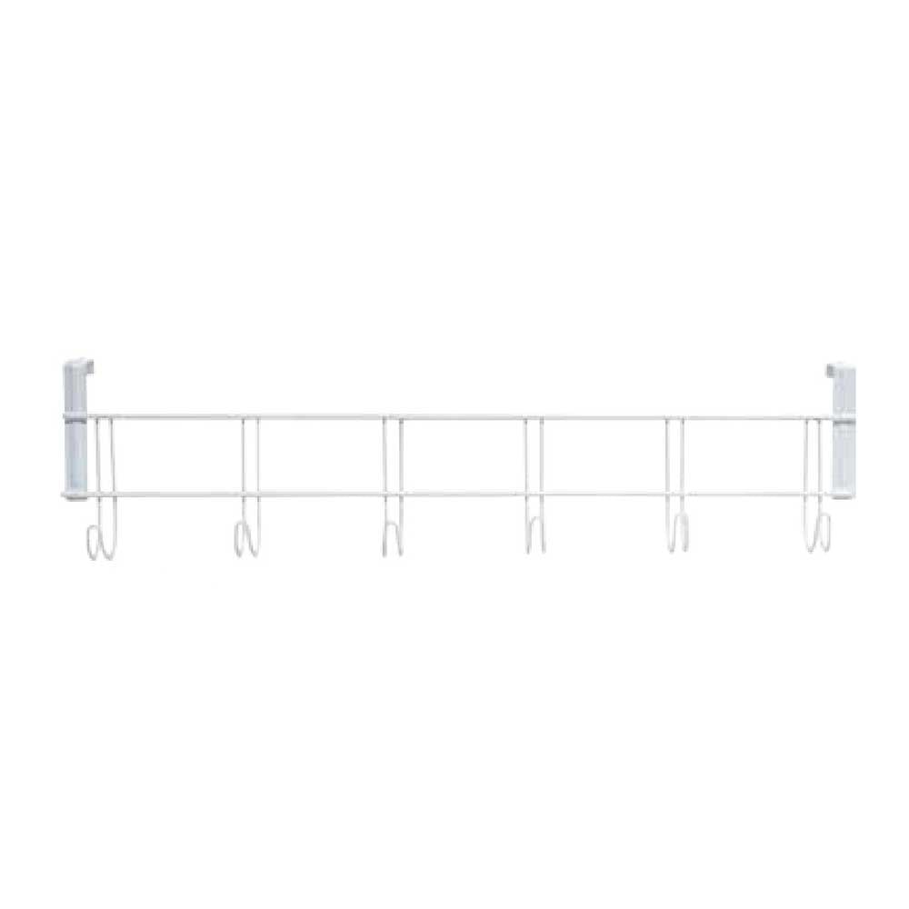 6 lı KAPI ARKASI ASKISI Beyaz Pratik Tel Askı