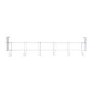 6 lı KAPI ARKASI ASKISI Beyaz Pratik Tel Askı