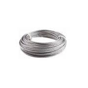 6 mm GALVANİZ ÇELİK HALAT 1 mt 6X12+7 FC ASANSÖR-VİNÇ-OTO ÇEKİ HALATI