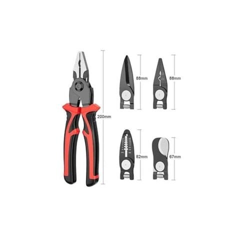 TURGUTLAR 5 in 1 ÇOK FONKSİYONLU PENSE ÇOK AMAÇLI PENSE PENSE-SAC MAKASI-KABLO KESME-KABLO SOYMA-KARGABURUN