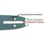 OREGON 3/8-32 Diş KILAVUZ Makaralı MOTORLU TESTERE Husqvarna 61-268-272-281-288-365-372XP-385-395XP Jonsered-625-630-2077-2065-2166-2171-2172-Oleo-Mac-GS650-Dolmar-PS-6400-PS-7300-PS-7900 PALA