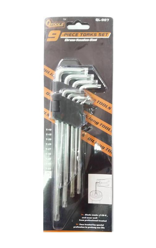 ALLEN ANAHTAR 9 PARÇA TORX Uzun TORK ALYAN TORK