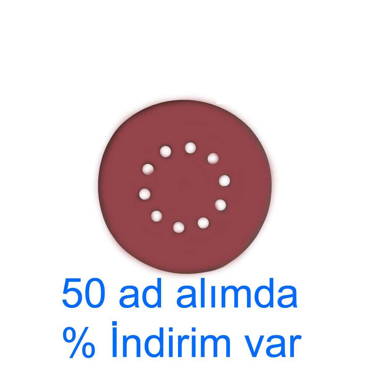 225 mm 100 Kum 10 Delikli TAVAN DUVAR CIRT ZIMPARA Cırtlı Zımpara Kahve veya siyah Olabilir