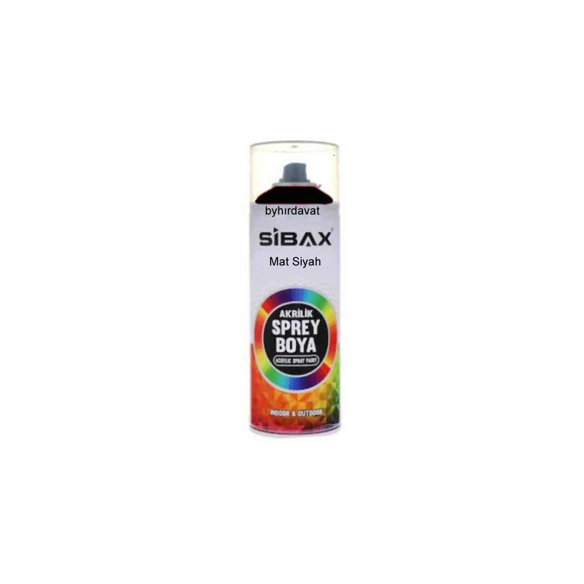 SİBAX 400 ml SPREY BOYA Mat Siyah SPRAY BOYA SİPREY