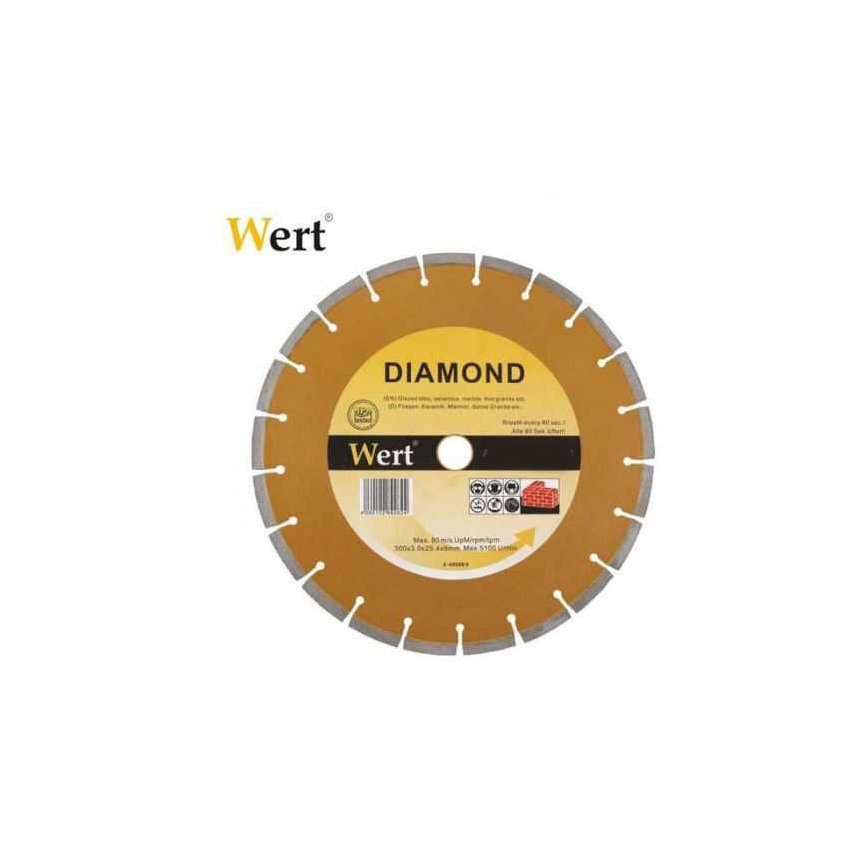 WERT 150 mm GRANİT MERMER ELMAS TESTERE SEGMANLI ELMAS BETON KESME DİSKİ KANAL AÇMA MAKİNASI 150*22.2 mm