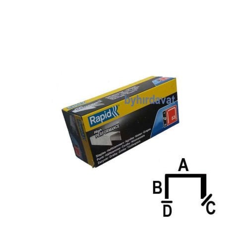 RAPİD 53 SERİSİ ZIMBA TELİ 12 mm Genişlik 11.4 Boy 2500 ad 1/1 TC-EN