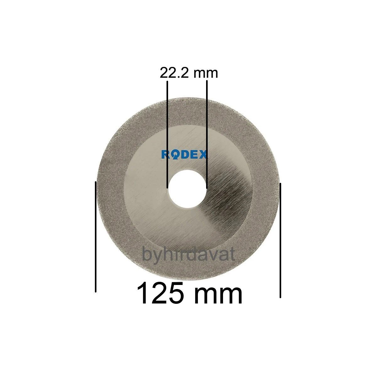 RODEX 125 mm RRC125 ELMAS CAM KESME DİSKİ ELMAS TESTERE BİLEME DİSK BT-SH 90 Taşlama Göbekli