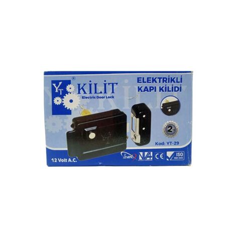 YT-29 OTOMATİK ELEKTİRİKLİ KAPI OTOMATI SİLİNDİRLİ TRAJLI KİLİT DIŞ KAPI KİLİDİ 3 ad Anahtarlı