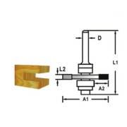 12 mm AHŞAP FREZE BIÇAĞI 5/32*12 LAMBA ÇİFT BIÇAK RULMANLI AHŞAP FREZE UCU