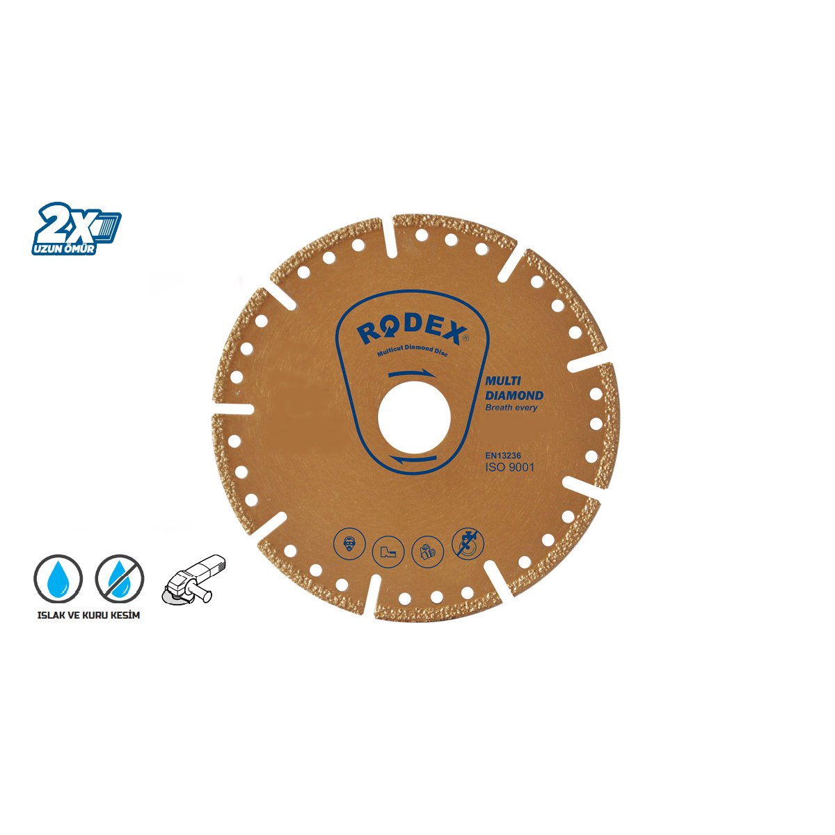 RODEX 180 mm RRM180 VAKUM LEHİMLİ ELMAS KESME DİSKİ ÇOK AMAÇLI ELMAS DAİRE TESTERE 115*22 Ahşap-Beton-Taş-Inox-Metal-Alüminyum-Pvc-Plastik-Seramik-Granit-Mermer-Fayans