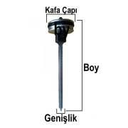 KLZTF32 PİSTON 27.5 mm HAVALI BRAD ÇİVİ TABANCA PİSTONU ÇEKİÇ AKDENİZ AKDT 1832-KL KALE