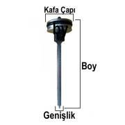 27.5 mm PİSTON 122.5 mm HAVALI BRAD ÇİVİ TABANCA PİSTONU ÇEKİÇ ATTLAS ATCT F50-DAHOO-KALE KL KLZTF50