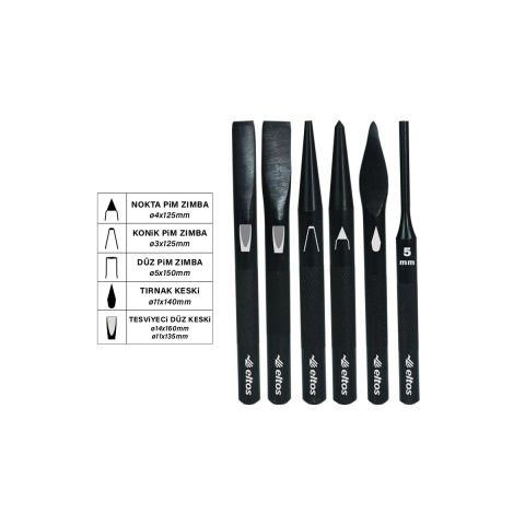 ELTOS 6 PARÇA PİM KESKİ ZIMBA SETİ ZKS006