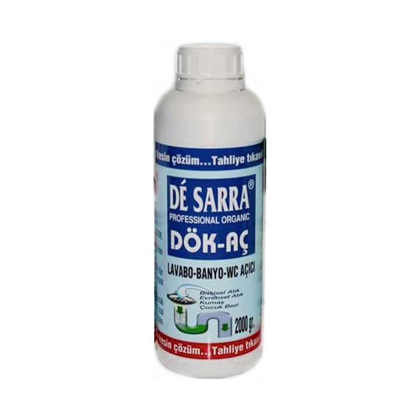 DE SARRA DÖK-AÇ 2000 ğr BANYO-LAVABO-WC AÇICI GİDER BORUSU AÇICI