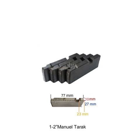 2 lik 1-2 Manuel TARAK REX TİPİ TEZGAH PAFTA TARAĞI BSPT SS CHATTEL-PROTER-JİT-EX-THRADOR