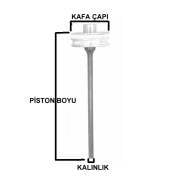 80 Lik PİSTON 51.5 mm HAVALI PALET TABANCA PİSTONU ÇEKİÇ Ahşap-Kutu-Sandık-Zemin-Siding-Döşeme-Kaplama