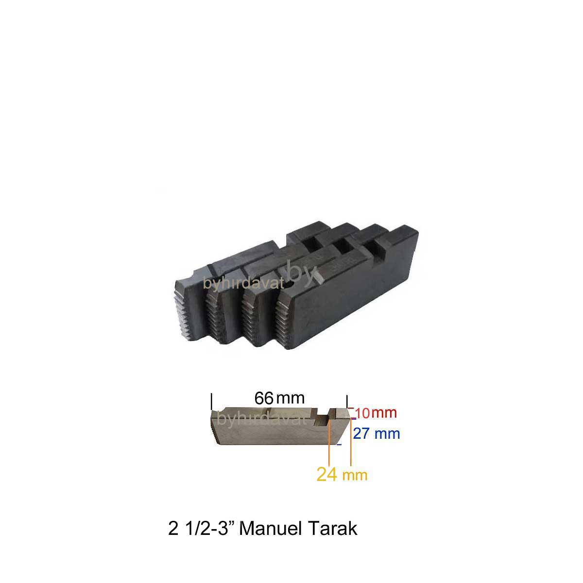 3 lük 2 1/2-3 inc Manuel TARAK REX TİPİ TEZGAH PAFTA TARAĞI BSPT SS CHATTEL-PROTER-JİT-EX-THRADOR
