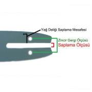 JOHNSON 325-34 Diş KILAVUZ Makaralı 1.6 mm STIHL MS230-MS231-MS250-MS251-JN-340325-16 PALA