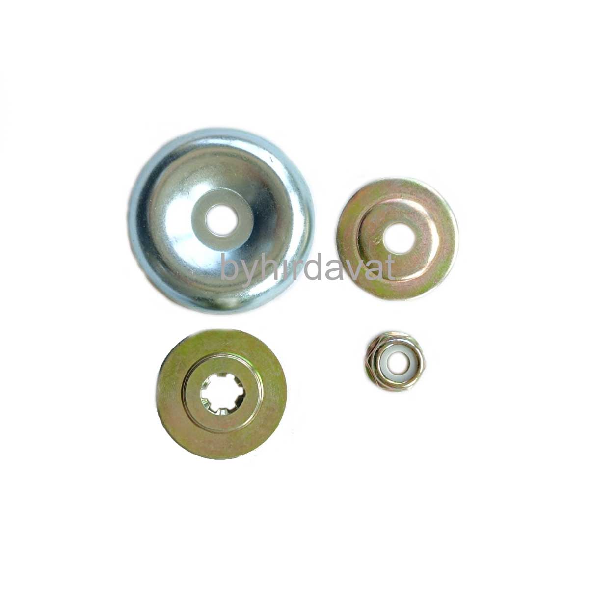 FLANŞ SETİ 6 frezeli 4 Parça MOTORLU TIRPAN REDÜKTÖR KAFA BIÇAK İÇİN BIÇAK SOMUNU Sol Diş PUL SETİ Genel Kullanım