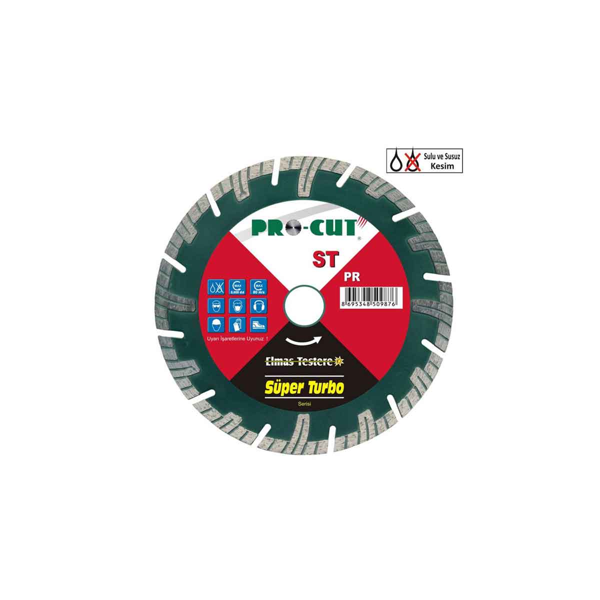 PROCUT 115 mm PRC50985 ELMAS TESTERE 115ST Granit-Doğal Taş-Seramik-Porselen-Mermer BETON KESME DİSKİ ELMAS DİSK ELMAS DAİRE TESTERE