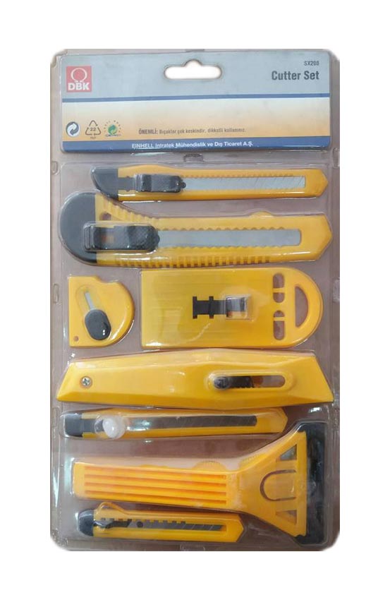 DBK SX208 MAKET BIÇAĞI ve KAZIMA BIÇAK SETİ 8 PARÇA
