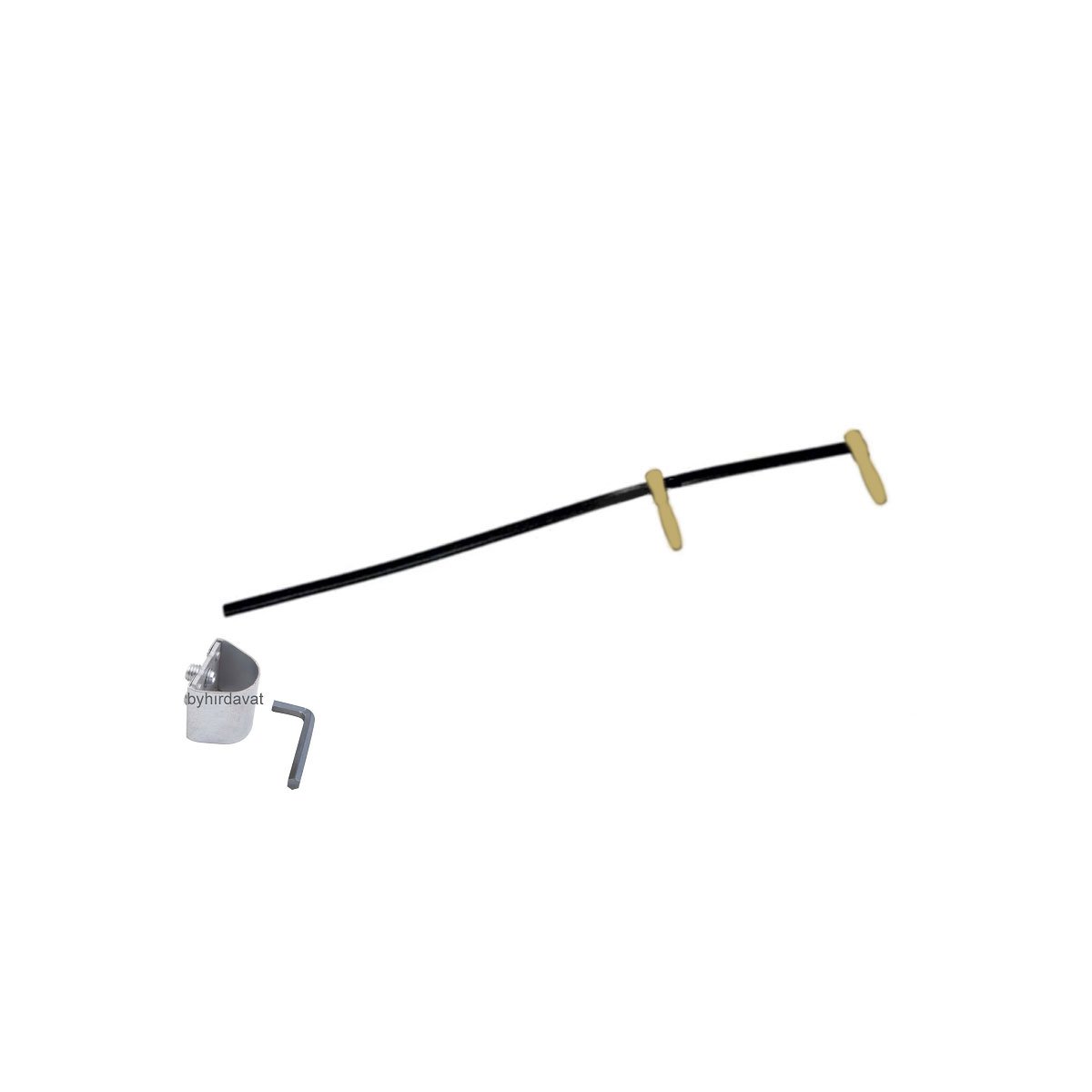 1.5 mt EL TIRPANI SAPI Metal TIRPAN SAPI Elcek Kelepçe Dahil Set