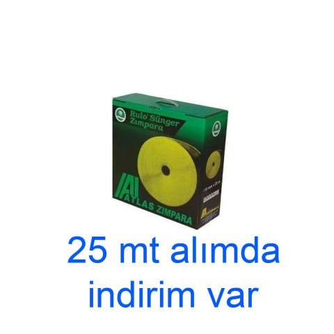 ATLAS GREEN 600 Kum 115 mm SÜNGER RULO ZIMPARA 1 mt