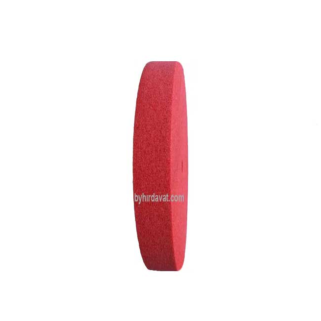 350*25*19 Kırmızı SIKIŞTIRILMIŞ KEÇE MOB ZIMPARA 7P 180 Kum NON WOWEN POLİSH