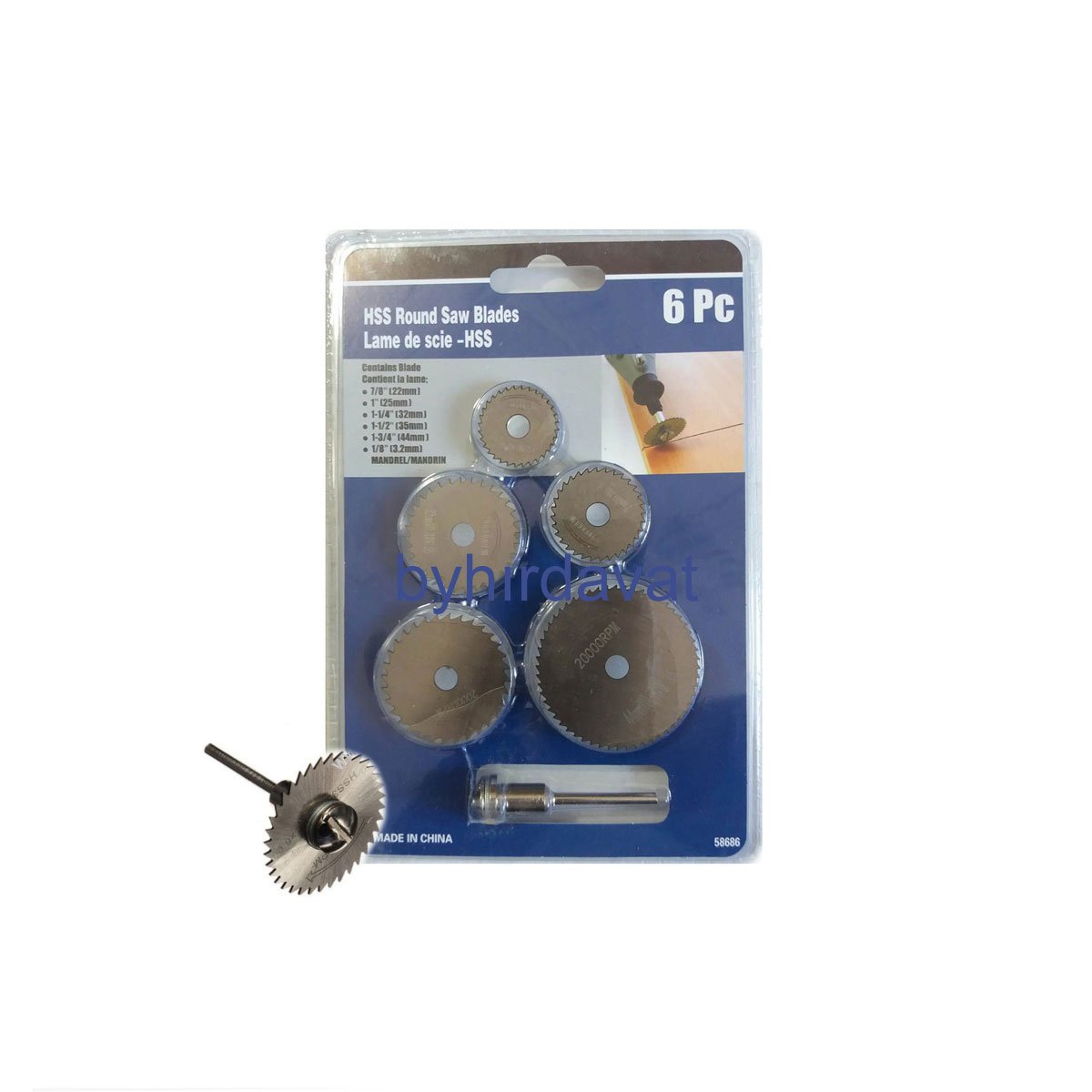 HSS 6 Parça MİNİ AHŞAP DAİRE TESTERE 58686 Laminant-Alüminyum-Plastik VIZ VIZ GRAVÜR