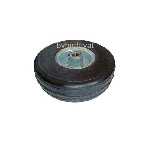 250*70 DOLGU TEKER Metal Jantlı 20 mm RULMANLI 250x70 Ağır Hizmet Tekeri