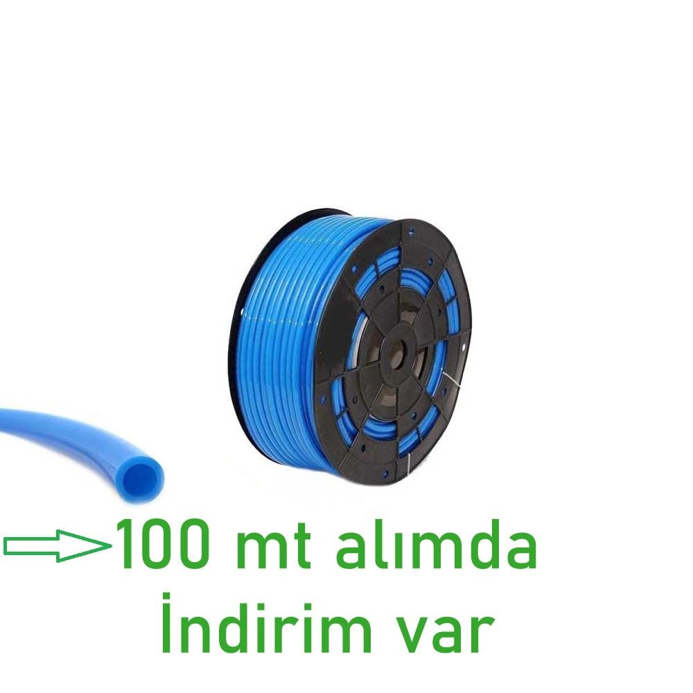 6*8 PU POLİÜRETAN RULO HORTUM PNÖMATİK Kaliteli HAVA HORTUMU TPU mt