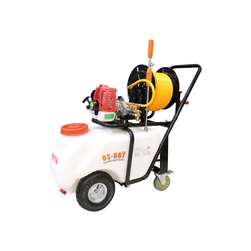 VETA OS-60T MOTORLU İLAÇLAMA MAKİNASI PULVERİZATÖR 60 LT TEKERLİ