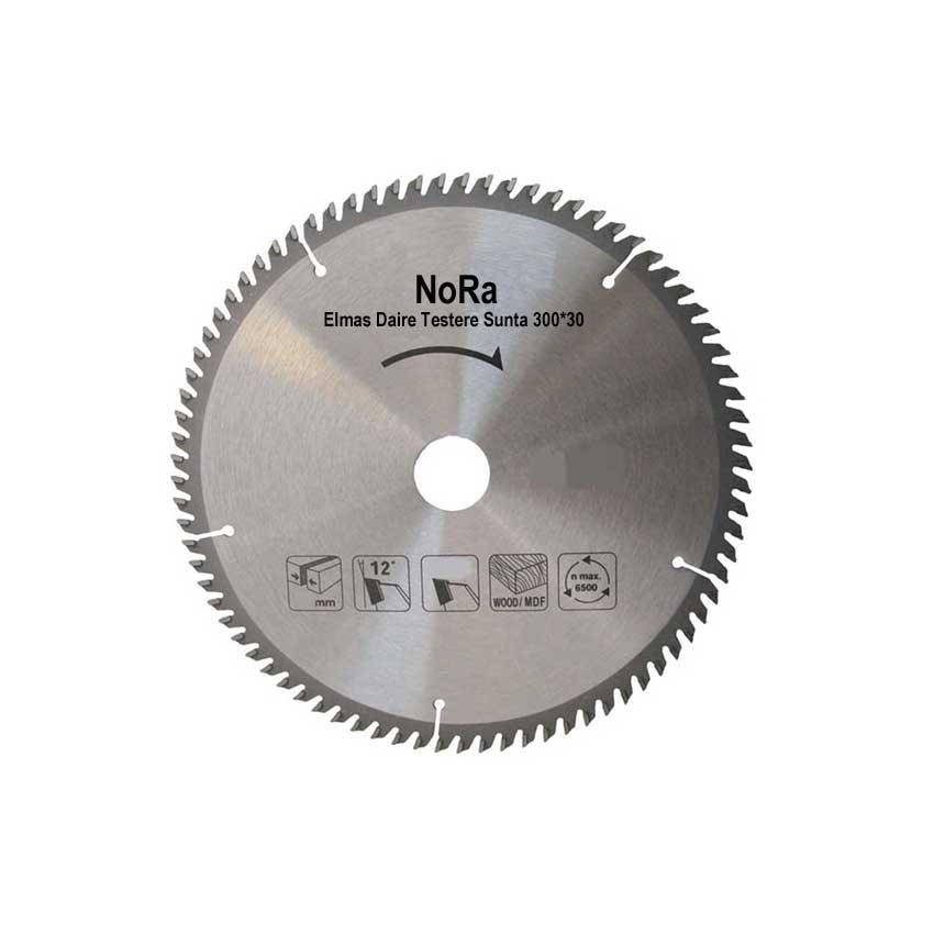 NORA 300 mm AHŞAP ELMAS DAİRE TESTERE 300*30*96 diş